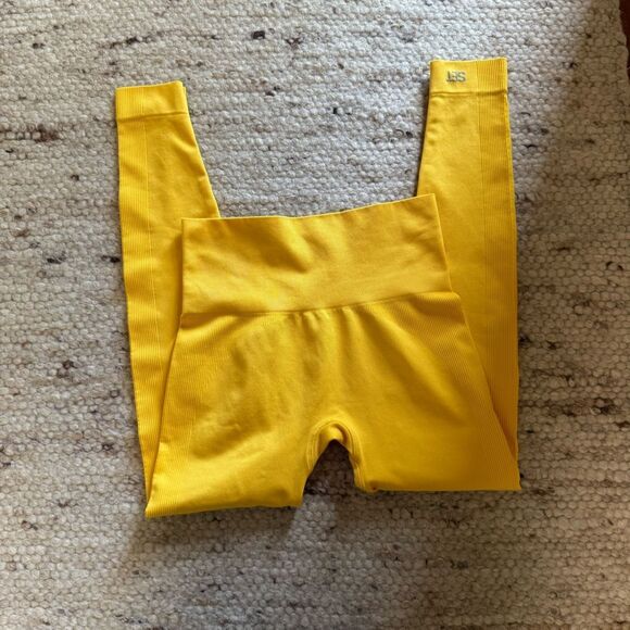 Set Active Yellow Leggings Small - Picture 4 of 5